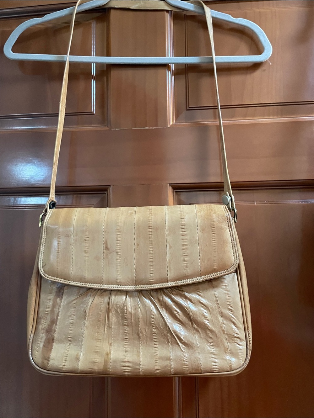 1980’s EEL Crossbody Bag in Tan